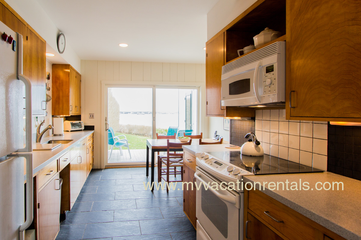 Kitchen with Breakfast Nook Open to Deck with Views