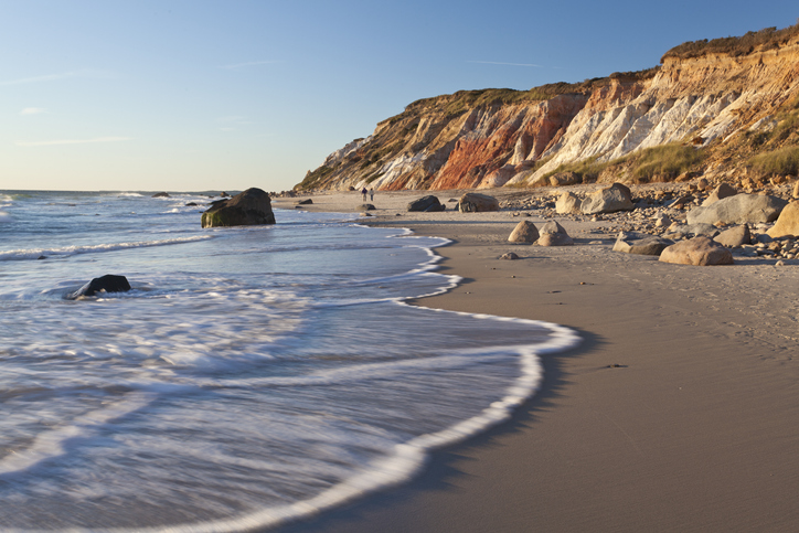 A view of the Gay Head cliffs on Martha's Vineyard