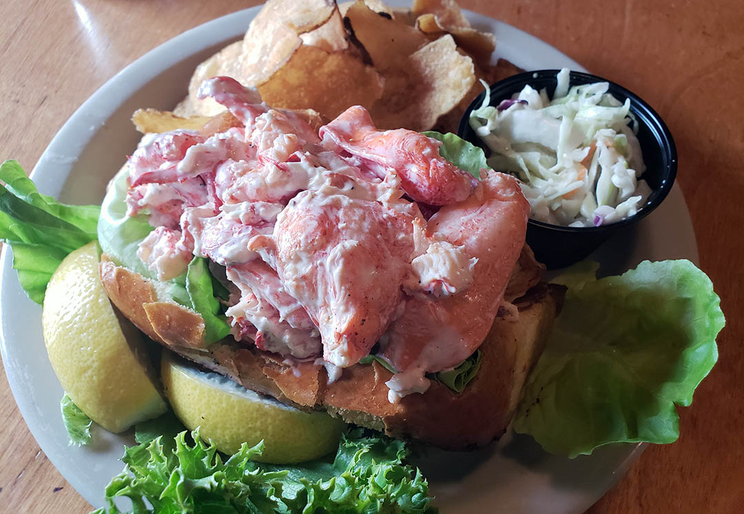 Lobster roll from Offshore Ale Company
