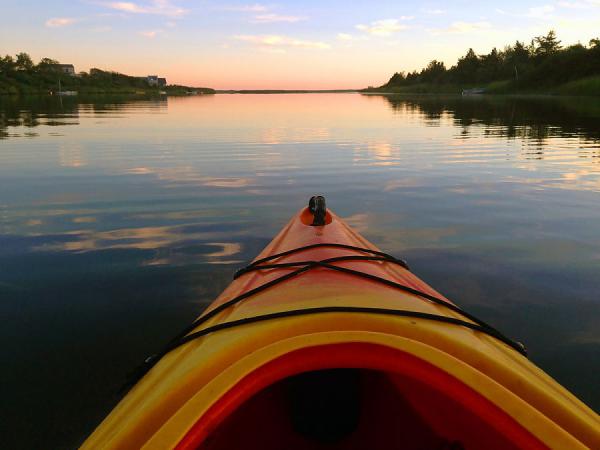 View from a Kayak on Chilmark Pond