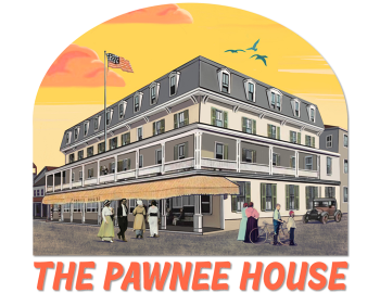 Logo for the Pawnee House Restaurant in Oak Bluffs