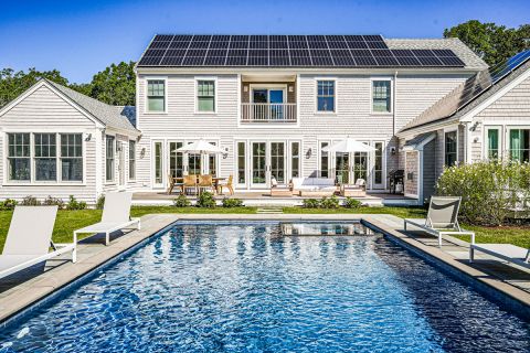 Outdoor Entertainment abounds with Pool. Spa & Spacious Deck with Lounge and Dining Areas