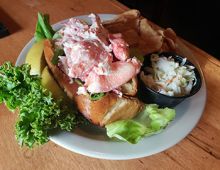 Lobster roll from Offshore Ale Brewing Company